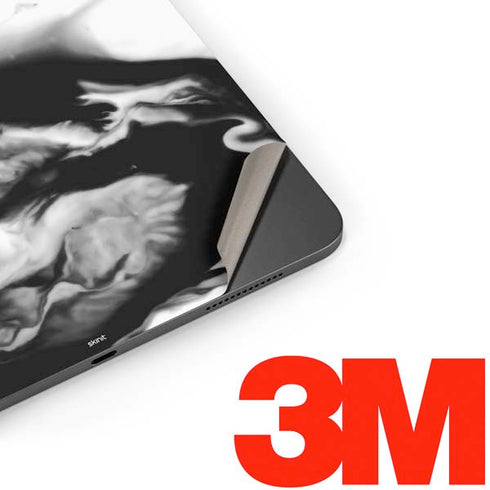 Black and White Marble Ink Apple iPad Pro Skin