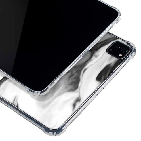Black and White Marble Ink iPad Pro 11in (2024) Clear Case