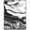 Black and White Marble Ink iPad Cases