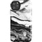 Black and White Marble Ink iPhone Cases