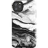 Black and White Marble Ink iPhone Cases