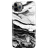 Black and White Marble Ink iPhone Cases