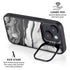 Black and White Marble Ink iPhone 13 Kickstand Case