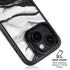 Black and White Marble Ink iPhone 13 Kickstand Case