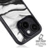 Black and White Marble Ink iPhone 14 Kickstand Case