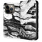Black and White Marble Ink iPhone 14 Pro Folio Case