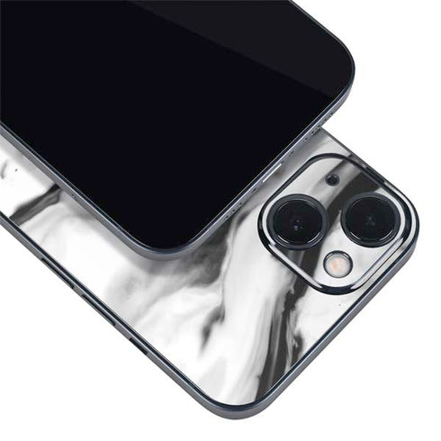 Black and White Marble Ink iPhone Skins