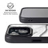 Black and White Marble Ink iPhone 15 Kickstand Case