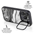 Black and White Marble Ink iPhone 15 Pro Max Kickstand Case