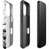 Black and White Marble Ink iPhone 16 Pro Impact Case