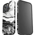Black and White Marble Ink iPhone 16 Pro Impact Case