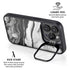 Black and White Marble Ink iPhone 16 Pro Kickstand Case