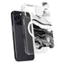 Black and White Marble Ink iPhone 16 Pro MagSafe Case