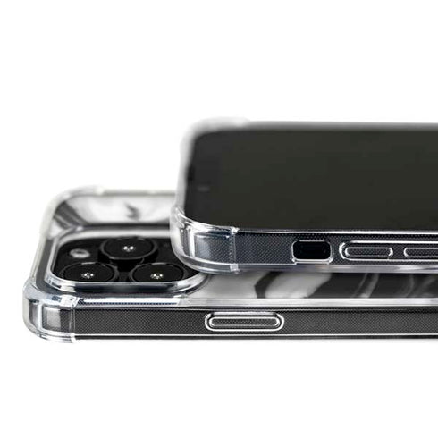 Black and White Marble Ink iPhone 16 Pro MagSafe Case