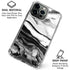 Black and White Marble Ink iPhone 16 Pro Max Clear Case