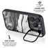 Black and White Marble Ink iPhone 16 Pro Max Kickstand Case