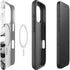 Black and White Marble Ink iPhone 16 Pro Max Magsafe Impact Case