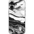 Black and White Marble Ink iPhone 16 Skin