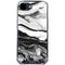 Black and White Marble Ink iPhone 16e Clear Case