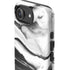 Black and White Marble Ink iPhone 16e Impact Case