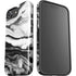 Black and White Marble Ink iPhone 16e Impact Case
