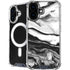 Black and White Marble Ink iPhone 17 MagSafe Case