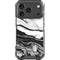 Black and White Marble Ink iPhone 18 Pro Clear Case