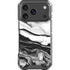 Black and White Marble Ink iPhone 18 Pro Clear Case