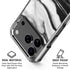 Black and White Marble Ink iPhone 18 Pro Clear Case