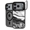 Black and White Marble Ink iPhone 18 Pro Max Kickstand Case