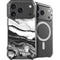Black and White Marble Ink iPhone 18 Pro Max MagSafe Case