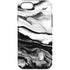 Black and White Marble Ink iPhone Cases