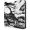 Black and White Marble Ink iPhone SE (2nd & 3rd Gen) Folio Case