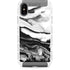 Black and White Marble Ink iPhone Cases