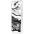Black and White Marble Ink iPhone XS Clear Case