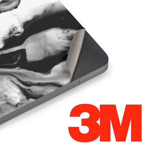 Black and White Marble Ink Apple MacBook Air Skin
