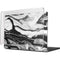 Black and White Marble Ink MacBook Pro 14in (2021-24) Case plus Skin