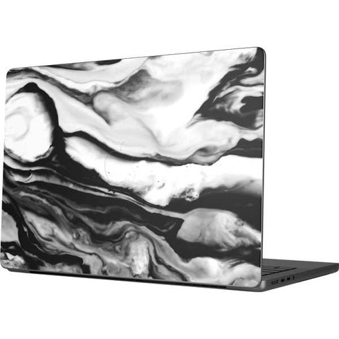Black and White Marble Ink Apple MacBook Pro 14-inch Skin