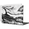 Black and White Marble Ink MacBook Cases