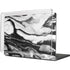Black and White Marble Ink MacBook Cases