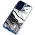 Black and White Marble Ink Moto G Play 4G (2024) Clear Case