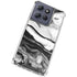 Black and White Marble Ink Moto G Power 5G (2025) Clear Case