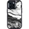 Black and White Marble Ink Otterbox Defender iPhone Skin