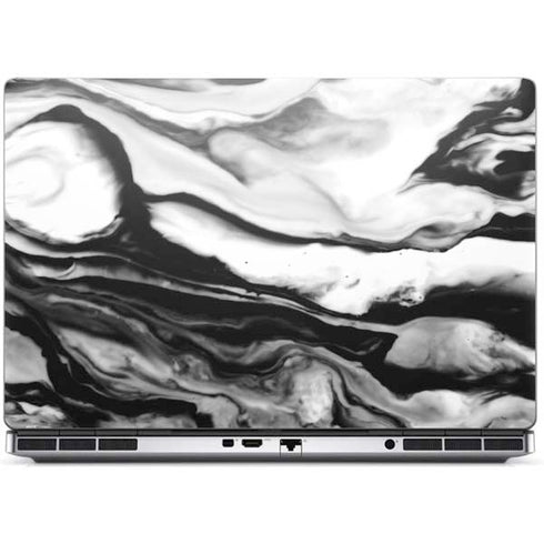 Black and White Marble Ink Dell Precision Skin