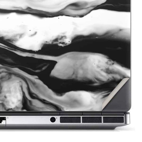 Black and White Marble Ink Dell Precision Skin