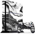 Black and White Marble Ink PlayStation PS4 Skins