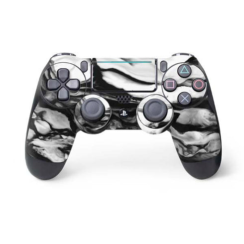 Black and White Marble Ink PlayStation PS4 Skins