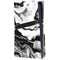 Black and White Marble Ink PS5 Pro Disk Console Skin