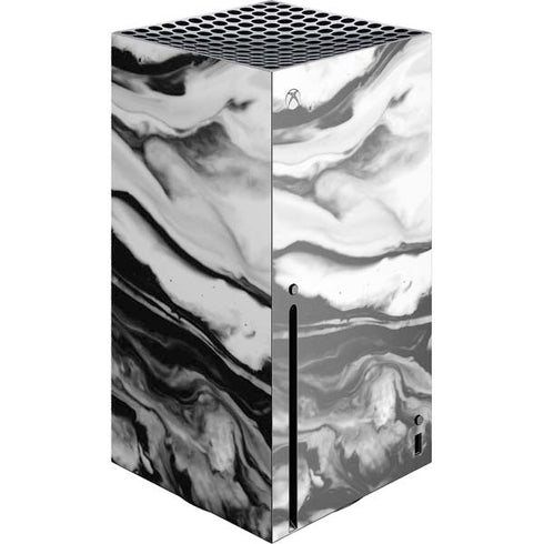 Black and White Marble Ink Xbox Series X Skins