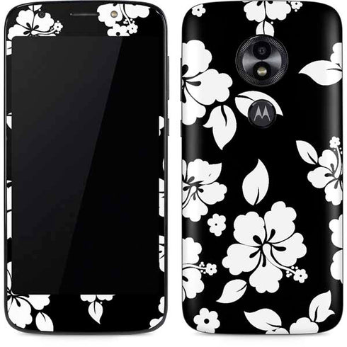 Black and White Moto E5 Play Skin